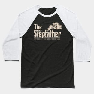 Funny Stepdad Gifts Stepfather Officially World's Best Baseball T-Shirt